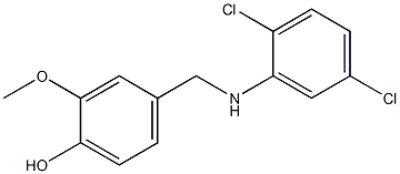 4-{[(2,5-dichlorophenyl)amino]methyl}-2-methoxyphenol 结构式