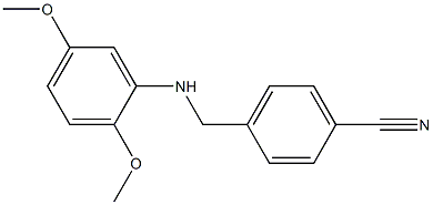 4-{[(2,5-dimethoxyphenyl)amino]methyl}benzonitrile 结构式