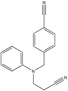 4-{[(2-cyanoethyl)(phenyl)amino]methyl}benzonitrile 结构式