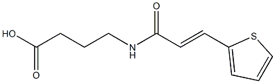 4-{[(2E)-3-thien-2-ylprop-2-enoyl]amino}butanoic acid 结构式