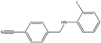 4-{[(2-iodophenyl)amino]methyl}benzonitrile 结构式