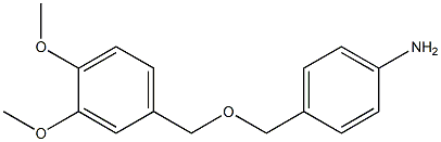 4-{[(3,4-dimethoxyphenyl)methoxy]methyl}aniline 结构式