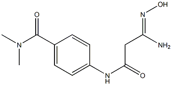 4-{[(3Z)-3-amino-3-(hydroxyimino)propanoyl]amino}-N,N-dimethylbenzamide 结构式