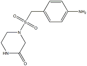 4-{[(4-aminophenyl)methane]sulfonyl}piperazin-2-one 结构式