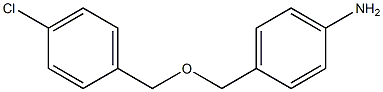 4-{[(4-chlorophenyl)methoxy]methyl}aniline 结构式