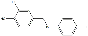 4-{[(4-iodophenyl)amino]methyl}benzene-1,2-diol 结构式