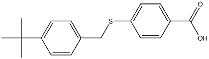 4-{[(4-tert-butylphenyl)methyl]sulfanyl}benzoic acid 结构式