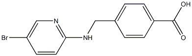 4-{[(5-bromopyridin-2-yl)amino]methyl}benzoic acid 结构式