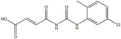 4-{[(5-chloro-2-methylphenyl)carbamoyl]amino}-4-oxobut-2-enoic acid 结构式