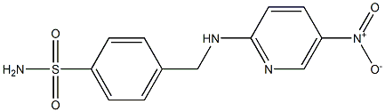 4-{[(5-nitropyridin-2-yl)amino]methyl}benzene-1-sulfonamide 结构式