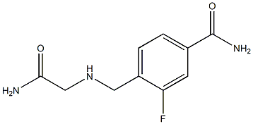 4-{[(carbamoylmethyl)amino]methyl}-3-fluorobenzamide 结构式