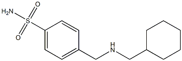 4-{[(cyclohexylmethyl)amino]methyl}benzene-1-sulfonamide 结构式