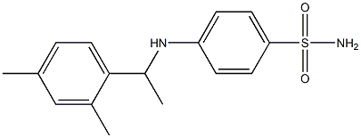 4-{[1-(2,4-dimethylphenyl)ethyl]amino}benzene-1-sulfonamide 结构式