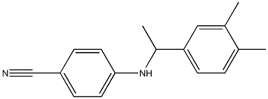 4-{[1-(3,4-dimethylphenyl)ethyl]amino}benzonitrile 结构式