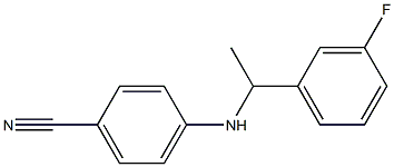 4-{[1-(3-fluorophenyl)ethyl]amino}benzonitrile 结构式