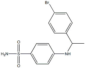 4-{[1-(4-bromophenyl)ethyl]amino}benzene-1-sulfonamide 结构式