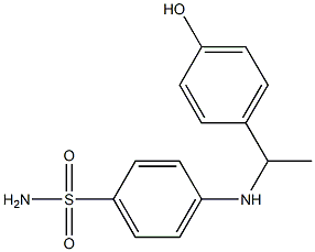 4-{[1-(4-hydroxyphenyl)ethyl]amino}benzene-1-sulfonamide 结构式