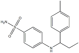 4-{[1-(4-methylphenyl)propyl]amino}benzene-1-sulfonamide 结构式