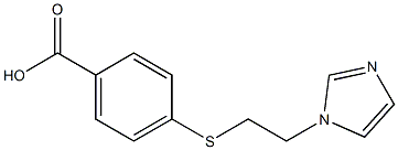 4-{[2-(1H-imidazol-1-yl)ethyl]sulfanyl}benzoic acid 结构式