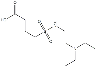 4-{[2-(diethylamino)ethyl]sulfamoyl}butanoic acid 结构式