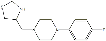 4-{[4-(4-fluorophenyl)piperazin-1-yl]methyl}-1,3-thiazolidine 结构式