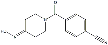 4-{[4-(hydroxyimino)piperidin-1-yl]carbonyl}benzonitrile 结构式