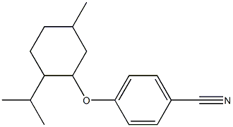 4-{[5-methyl-2-(propan-2-yl)cyclohexyl]oxy}benzonitrile 结构式
