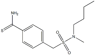 4-{[butyl(methyl)sulfamoyl]methyl}benzene-1-carbothioamide 结构式