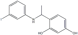 4-{1-[(3-iodophenyl)amino]ethyl}benzene-1,3-diol 结构式