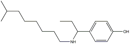 4-{1-[(7-methyloctyl)amino]propyl}phenol 结构式