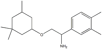 4-{1-amino-2-[(3,3,5-trimethylcyclohexyl)oxy]ethyl}-1,2-dimethylbenzene 结构式