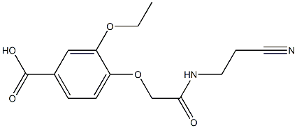 4-{2-[(2-cyanoethyl)amino]-2-oxoethoxy}-3-ethoxybenzoic acid 结构式