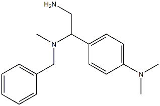 4-{2-amino-1-[benzyl(methyl)amino]ethyl}-N,N-dimethylaniline 结构式