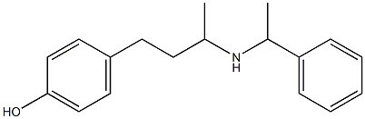 4-{3-[(1-phenylethyl)amino]butyl}phenol 结构式