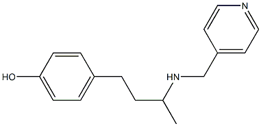 4-{3-[(pyridin-4-ylmethyl)amino]butyl}phenol 结构式