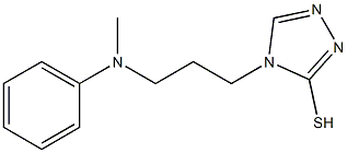 4-{3-[methyl(phenyl)amino]propyl}-4H-1,2,4-triazole-3-thiol 结构式