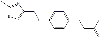 4-{4-[(2-methyl-1,3-thiazol-4-yl)methoxy]phenyl}butan-2-one 结构式