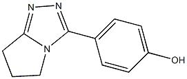 4-{5H,6H,7H-pyrrolo[2,1-c][1,2,4]triazol-3-yl}phenol 结构式