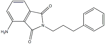 4-amino-2-(3-phenylpropyl)-2,3-dihydro-1H-isoindole-1,3-dione 结构式