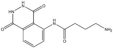 4-amino-N-(1,4-dioxo-1,2,3,4-tetrahydrophthalazin-5-yl)butanamide 结构式