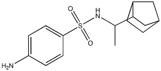 4-amino-N-(1-{bicyclo[2.2.1]heptan-2-yl}ethyl)benzene-1-sulfonamide 结构式