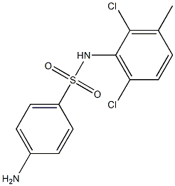 4-amino-N-(2,6-dichloro-3-methylphenyl)benzene-1-sulfonamide 结构式