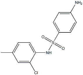 4-amino-N-(2-chloro-4-methylphenyl)benzene-1-sulfonamide 结构式
