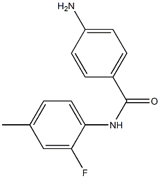 4-amino-N-(2-fluoro-4-methylphenyl)benzamide 结构式