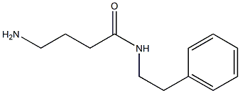 4-amino-N-(2-phenylethyl)butanamide 结构式