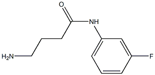 4-amino-N-(3-fluorophenyl)butanamide 结构式