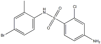 4-amino-N-(4-bromo-2-methylphenyl)-2-chlorobenzene-1-sulfonamide 结构式