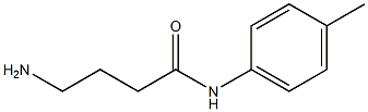 4-amino-N-(4-methylphenyl)butanamide 结构式