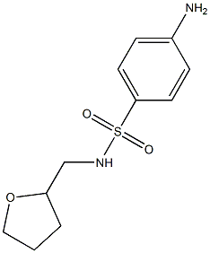 4-amino-N-(tetrahydrofuran-2-ylmethyl)benzenesulfonamide 结构式