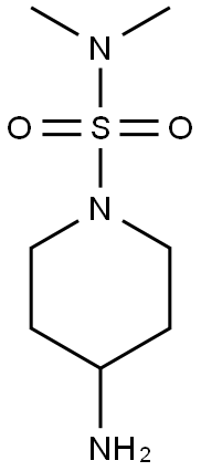 4-amino-N,N-dimethylpiperidine-1-sulfonamide 结构式